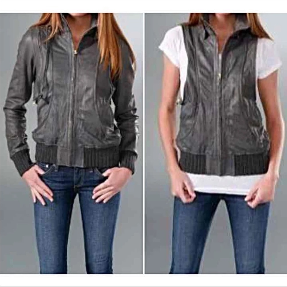 FINAL SALE Mike & Chris Alastair Leather Jkt/Vest - Picture 2 of 5